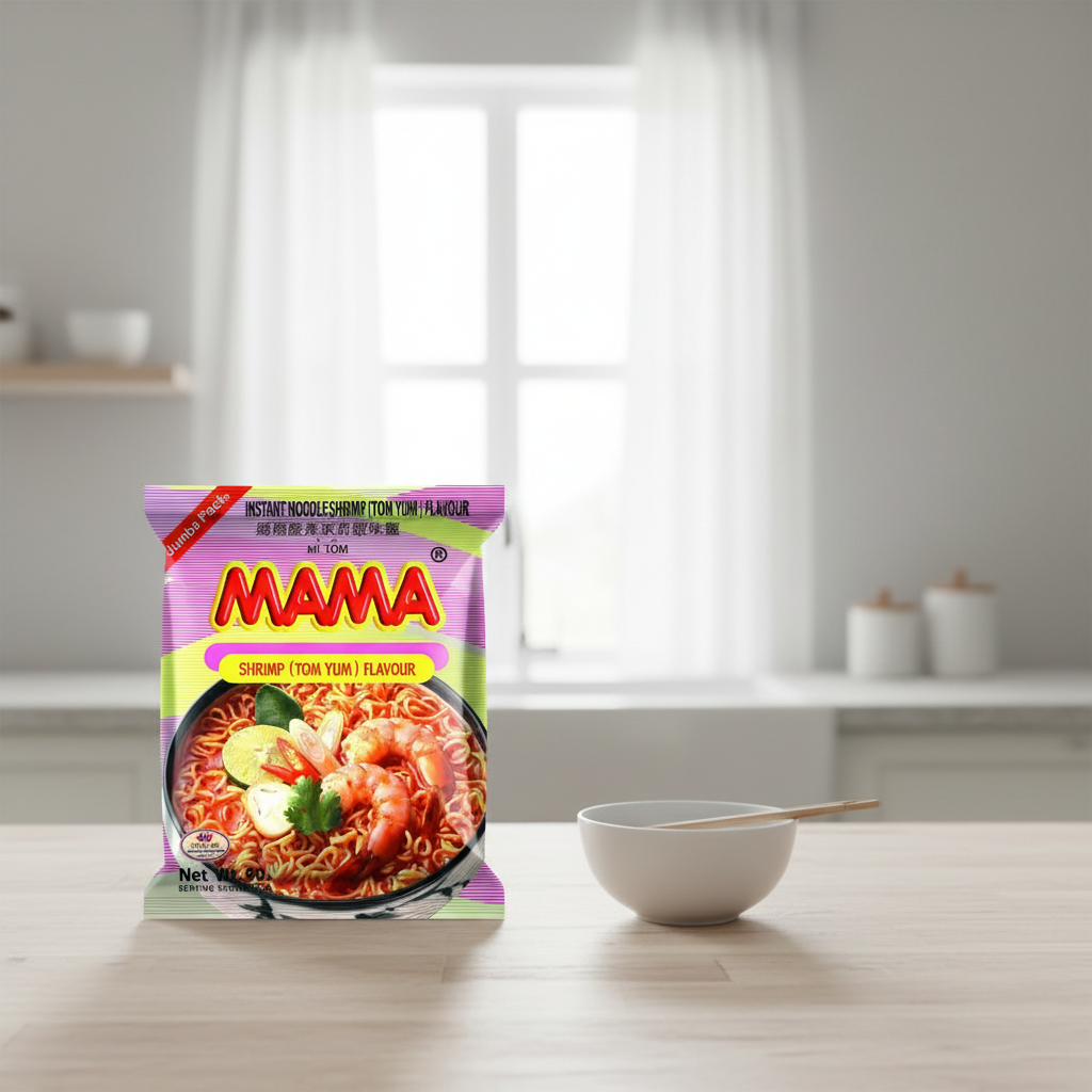 MAMA Tom Yum Nouilles instantanées saveur crevette - 90 g