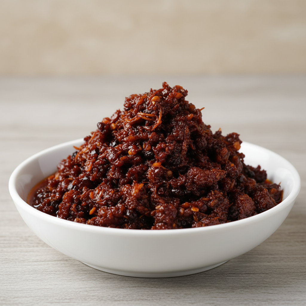 Lao Gan Ma Porc effiloché à l'huile de piment avec sauce aux haricots noirs - 280 g