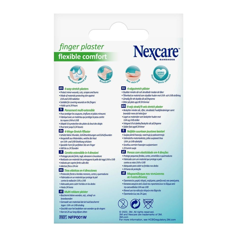 NEXCARE™ Pansements pour doigts NFP001W, 44,5 mm x 51 mm, 10 pcs