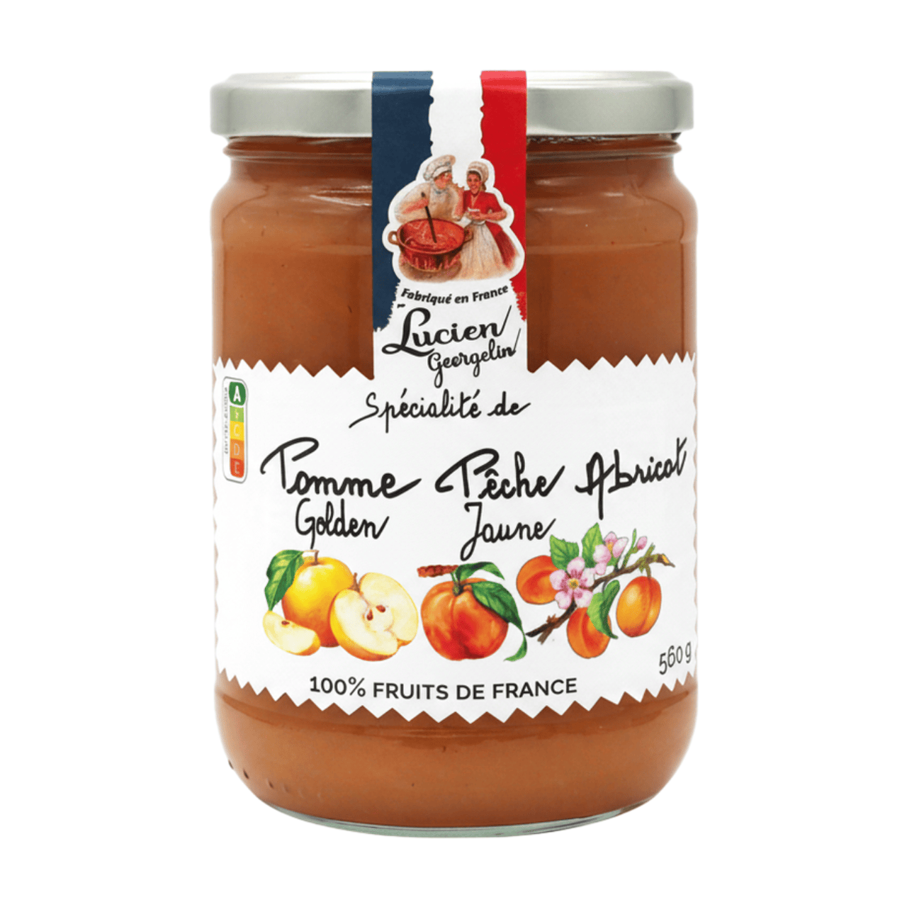 Lucien Georgelin Dessert pomme, pêche et abricot 560 g