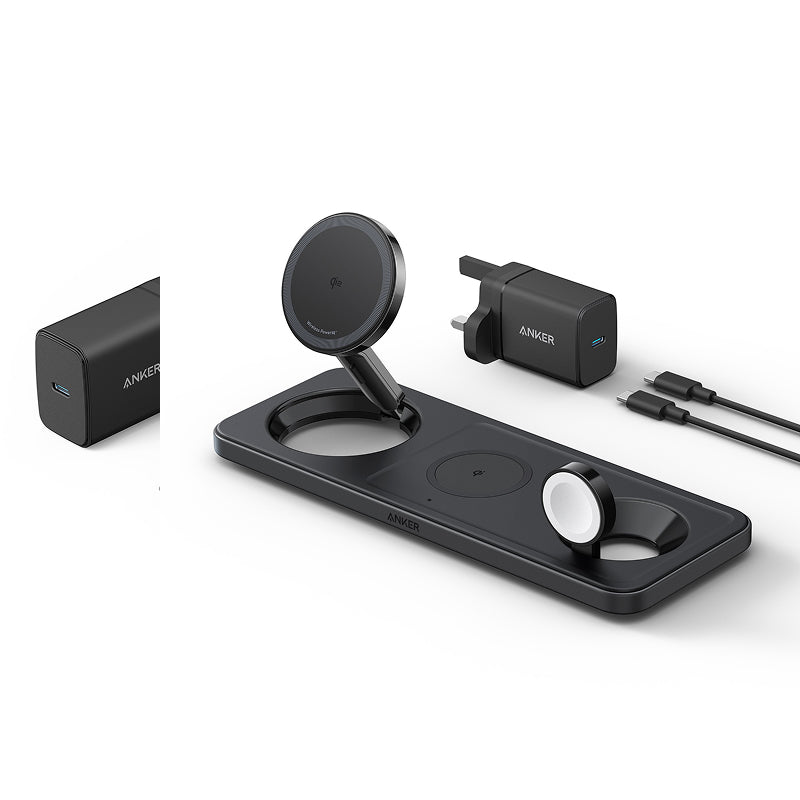 Anker MagGo universel noir, chargeur sans fil USB rapide pour intérieur