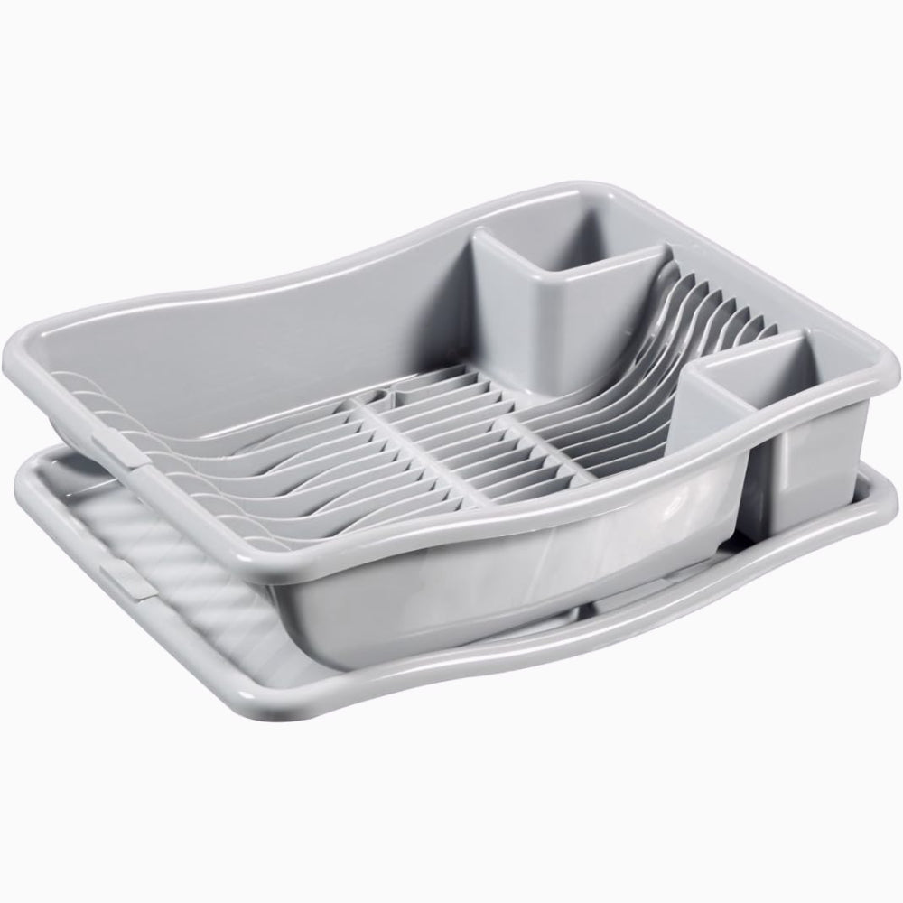 CURVER Egouttoir 18 assiettes avec plateau 29.0 x 10.5 x 39.0 cm
