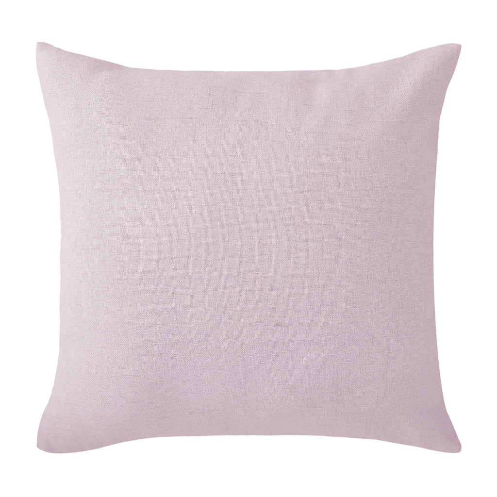 Deconovo housse de coussin en lin imprimé - rose clair - 50 x 50 cm - 1 pièce