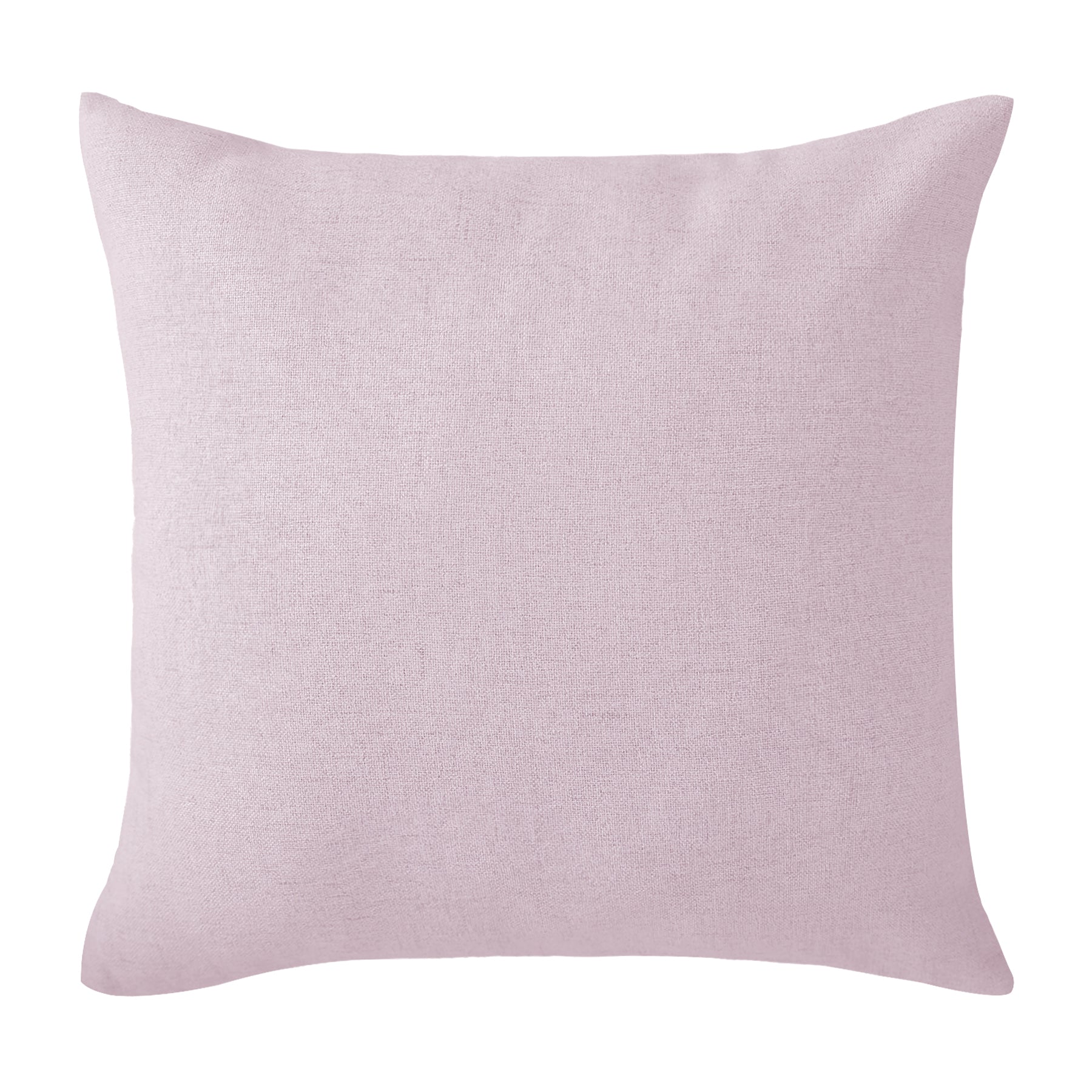 Deconovo housse de coussin en lin imprimé - rose clair - 50 x 50 cm - 1 pièce