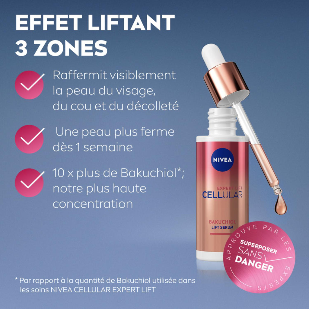 NIVEA Cellular Expert Lift Sérum Visage Bakuchiol 30 ml