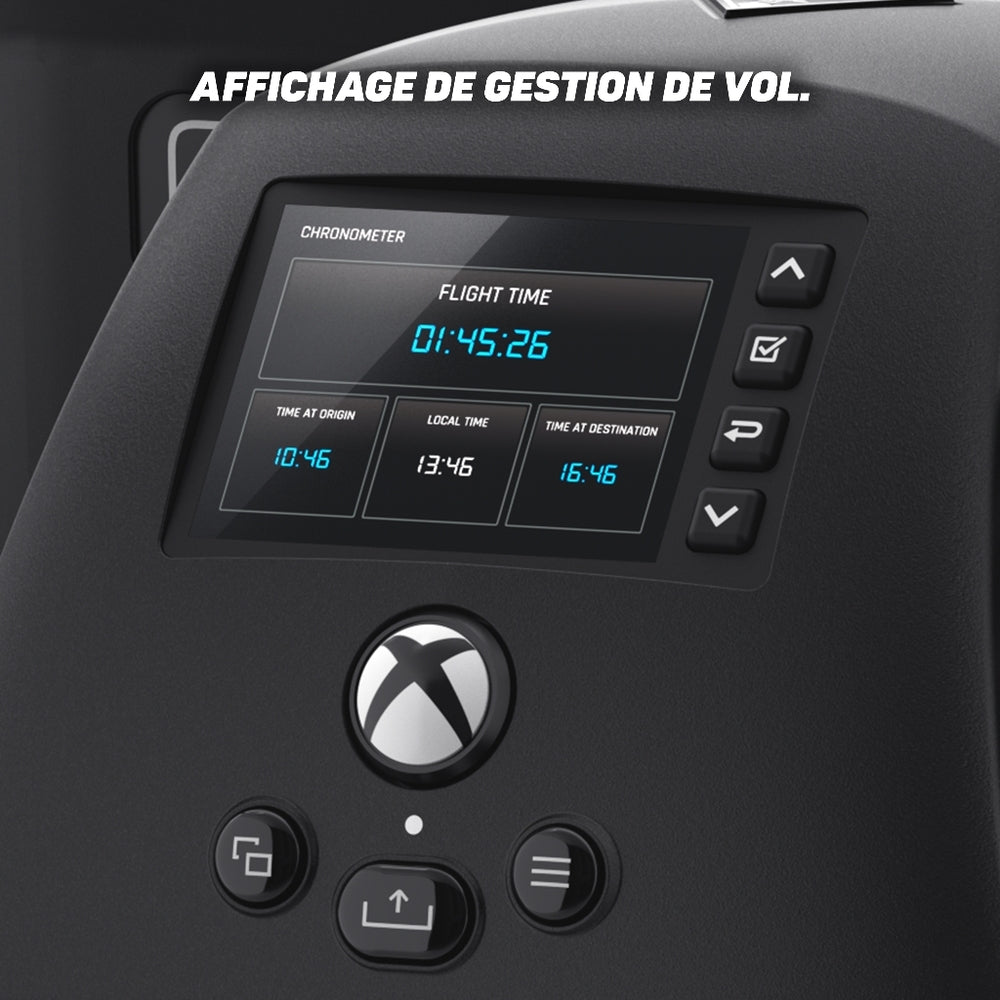 Turtle Beach VelocityOne Flight Système de contrôle universel Filaire - Rotation manche 180° & Manette des gaz modulaire & Affichage de gestion de vol - Xbox Series X|S, Windows 10/11 - Noir