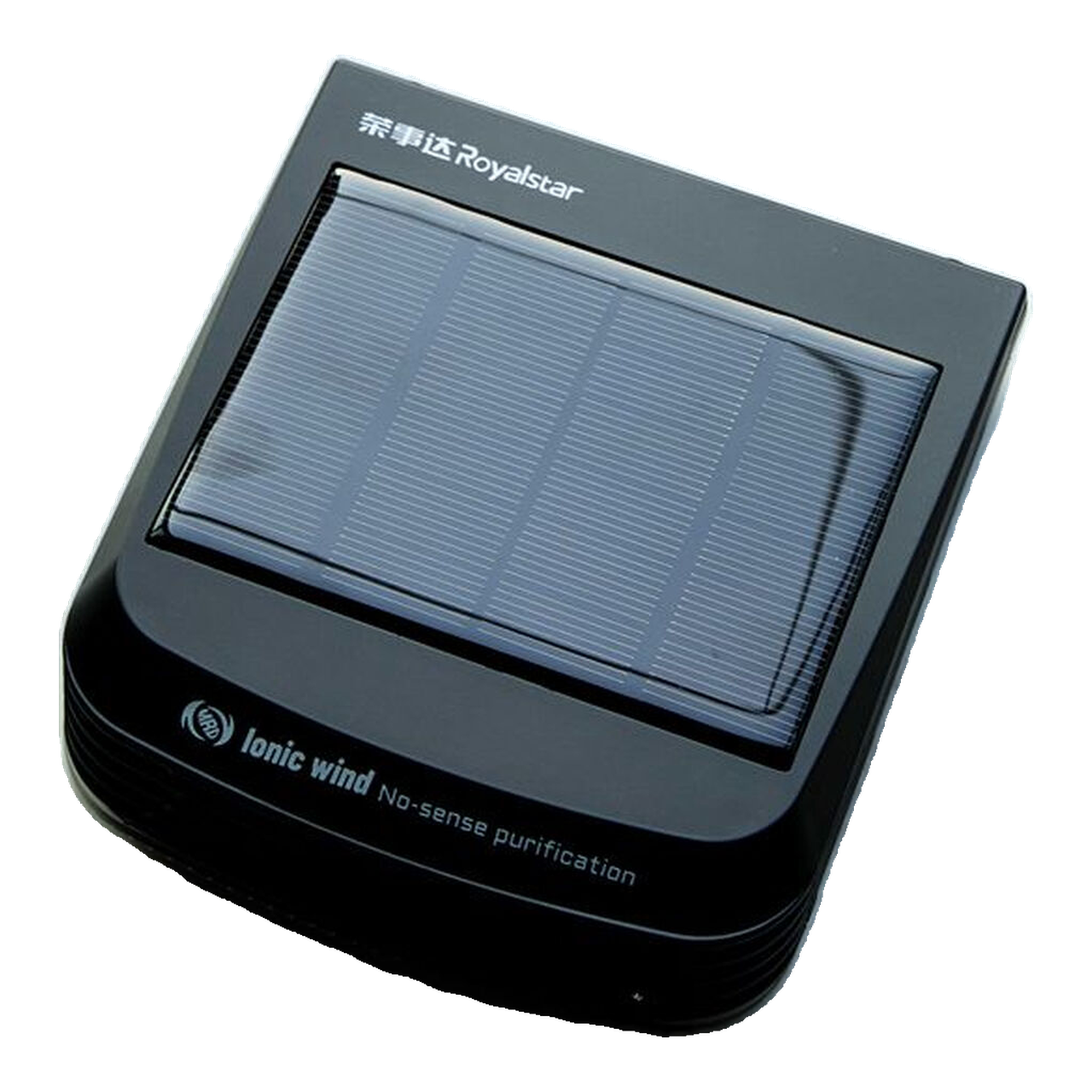 Royalstar Purificateur d'air pour voiture Ions négatifs et double alimentation solaire/USB Ultra silencieux Compact et portable Économie d'énergie Couverture puissante 12 m³