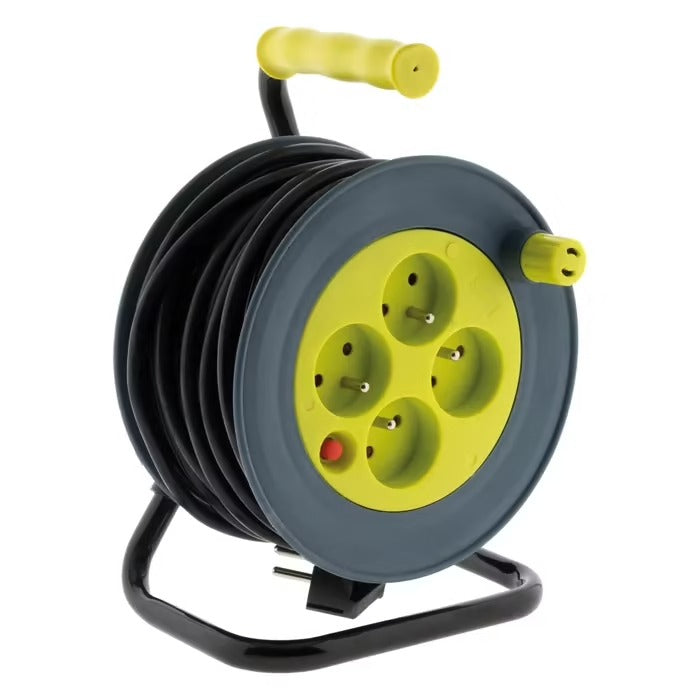 Zenitech Power Reel 4x2P+T - 15 m 3G1 mm² - Jaune