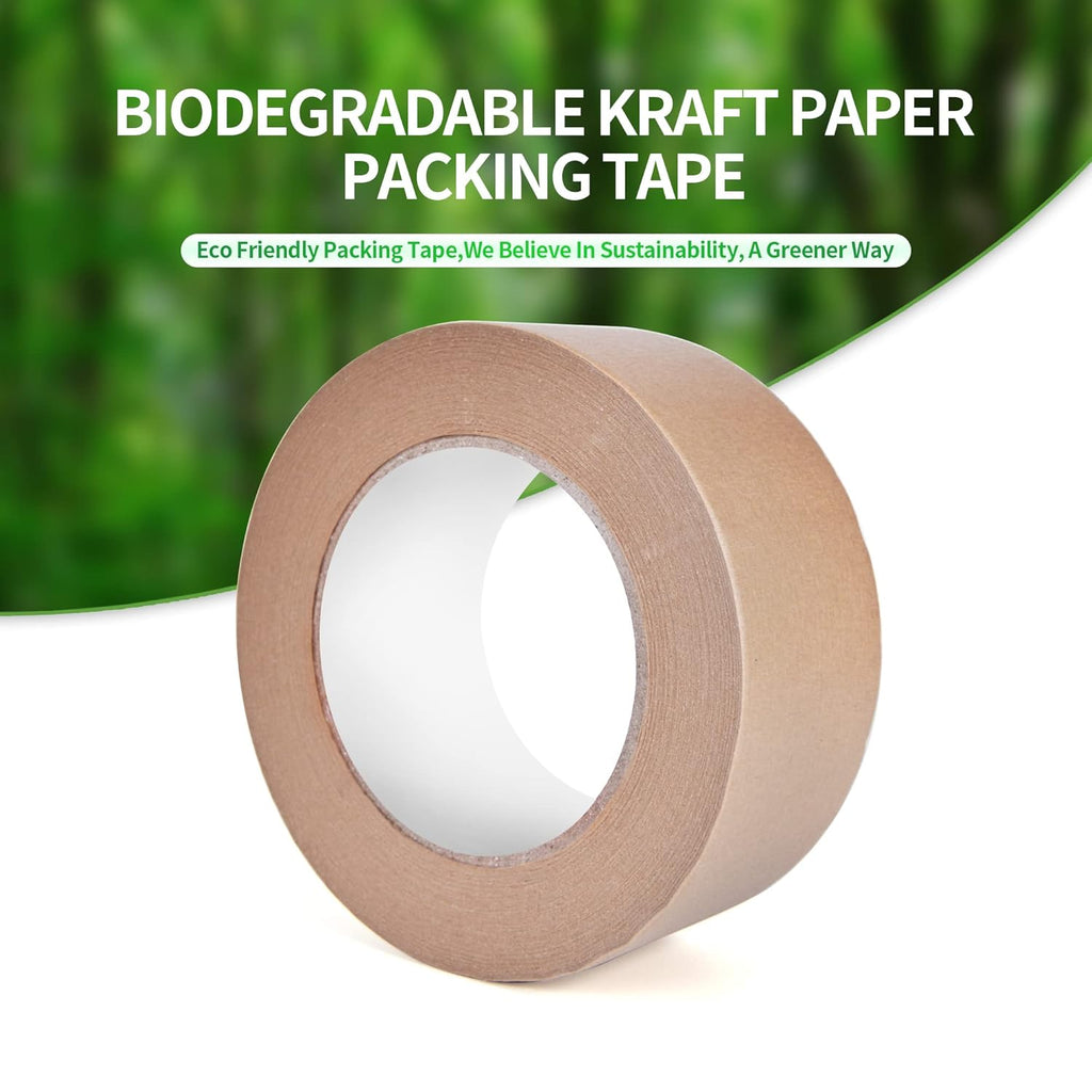 Ruban de papier kraft écologique TAPEBEAR, Ruban de papier kraft biodégradable, Ruban de conditionnement recyclable et inscriptible