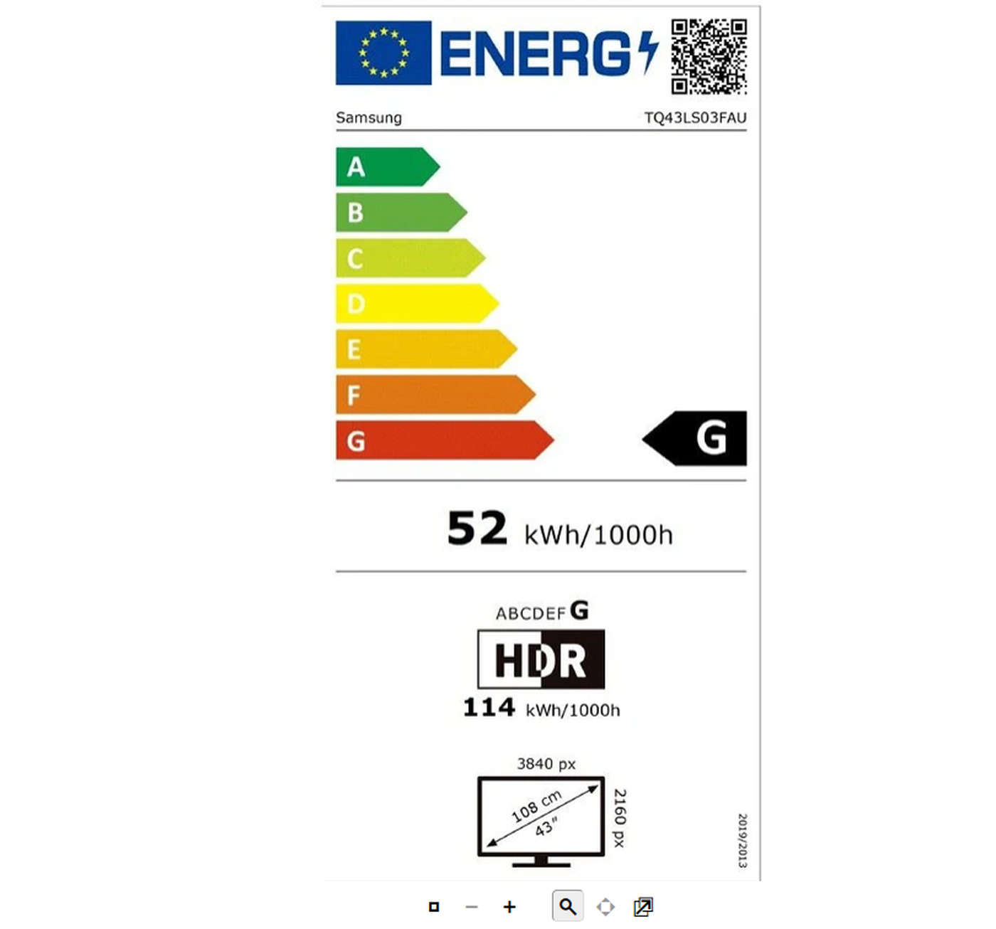 Samsung 43LS03 The Frame 2025 Smart TV QLED 4K Noir 109 cm