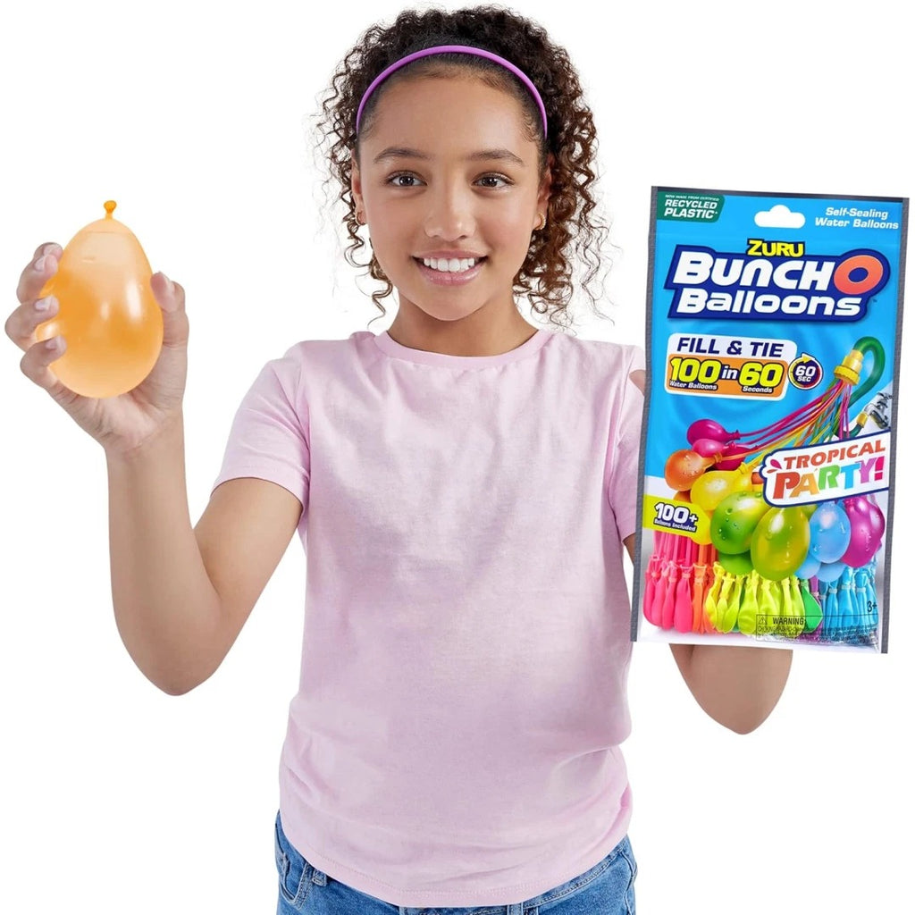 Bunch O Balloons Tropical Party, lot de 3 / 100 ballons à eau - PDQ