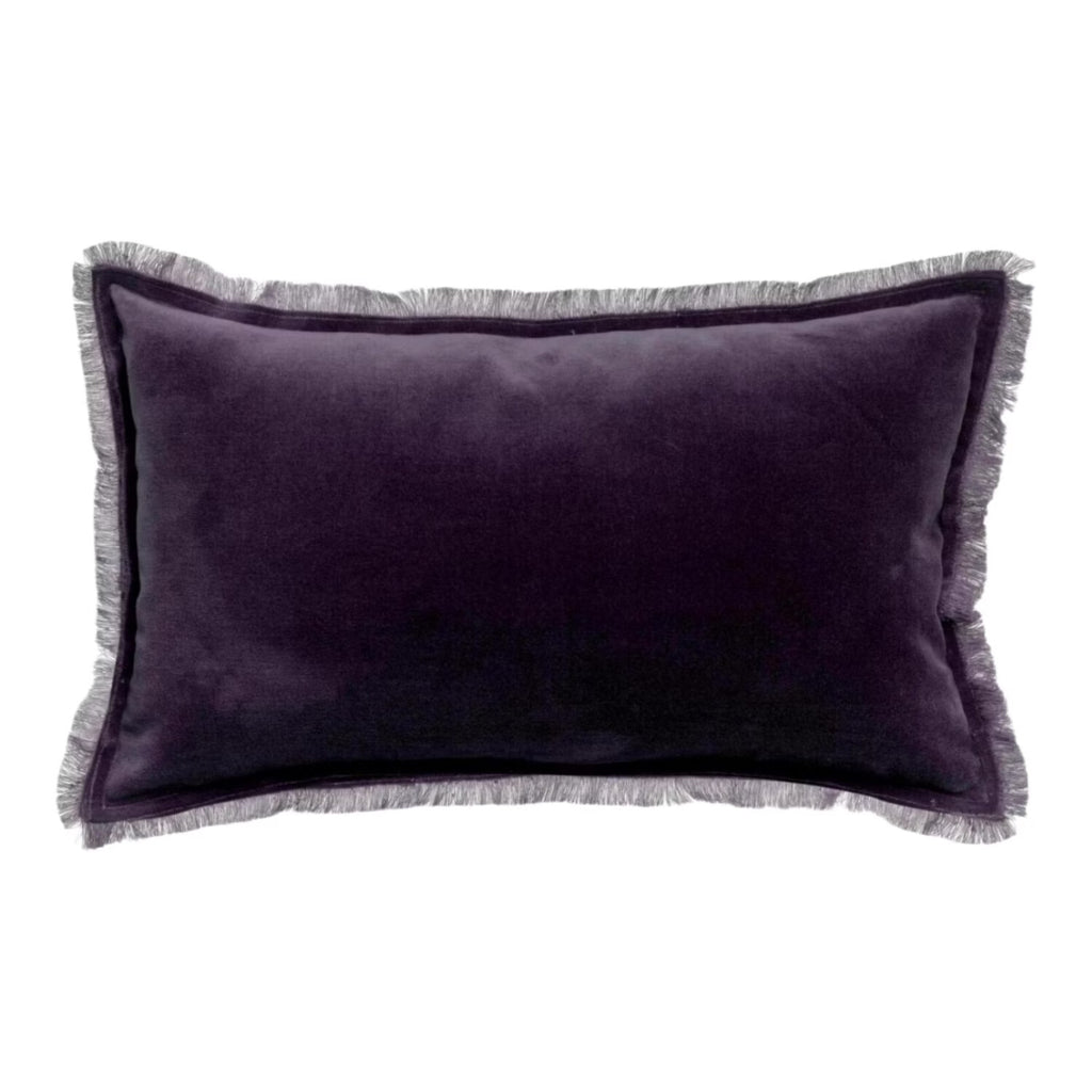 Vivaraise Coussin uni Fara raisin 30 x 50