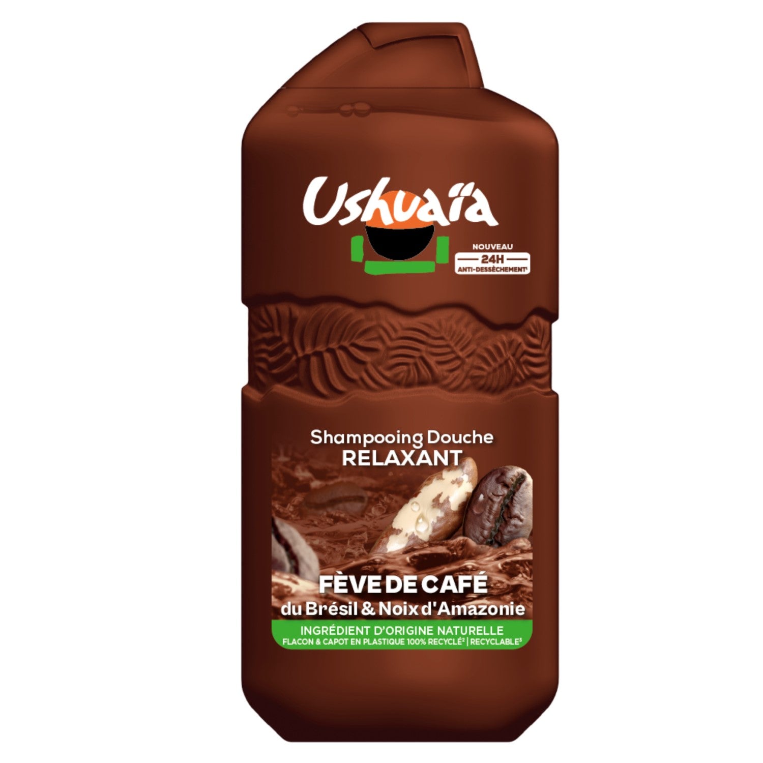 Ushuaïa Shampooing & Gel Douche Relaxant au Caféier du Brésil & Noix d'Amazonie 280 ml