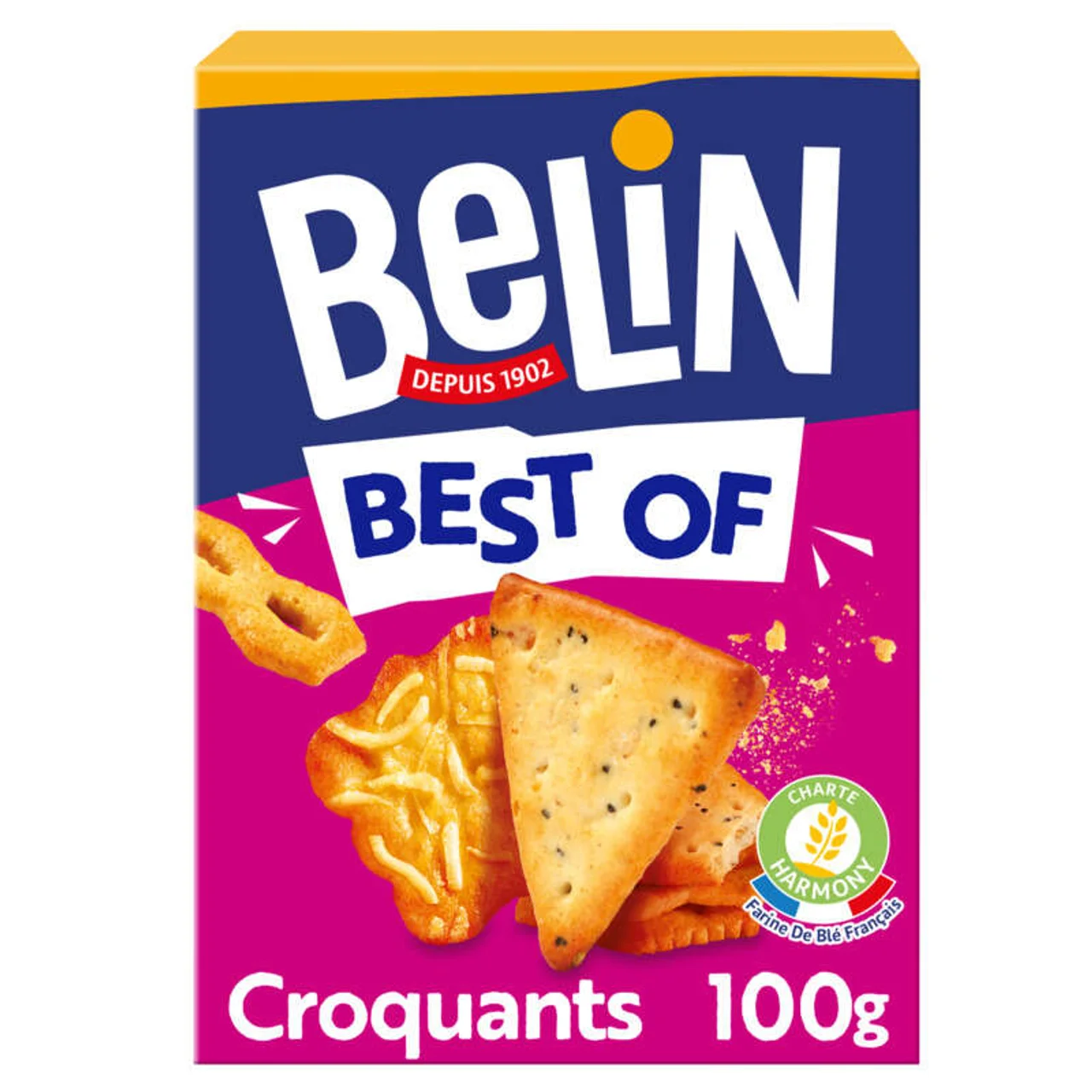 BELIN assortiment crackers croquants best of Lu 100g