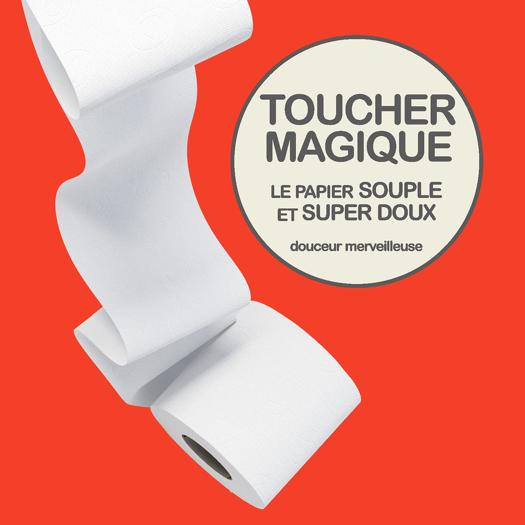 RENOVA Papier Toilette Long Strong Soft Magic 3 Épaisseurs (Paquet de 12 Rouleaux)