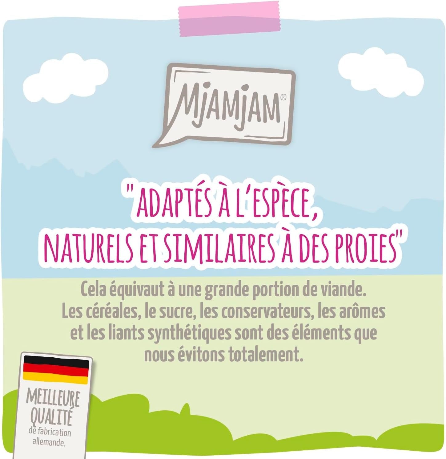 [Peut être servi frais pour l'été] MjAMJAM Nourriture humide pour chat porc carotte - 400 g x 6