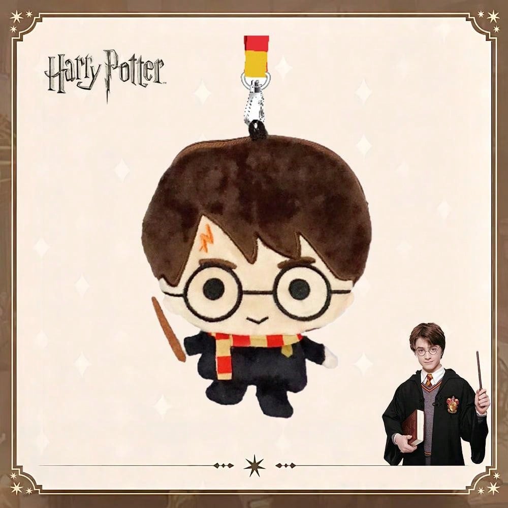 Warner Bros. 1 pièce Tour de cou en peluche Harry Potter sous licence officielle À thème Poudlard Gryffondor Produit dérivé de films et d’animation Accessoire avec figurine en peluche Cadeau