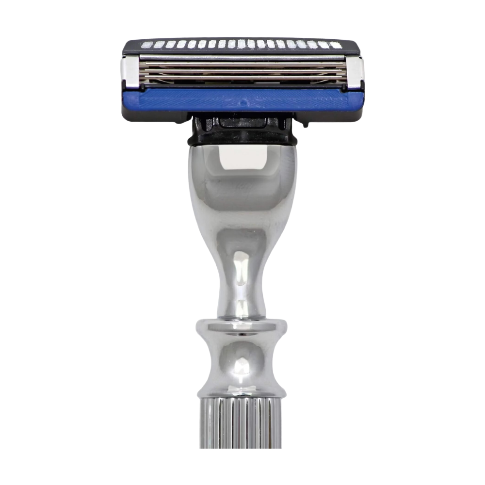 Monsieur Barbier Le Challenger Kit de Rasage (Compatible avec Mach 3) 1 Rasoir avec 3 Lames