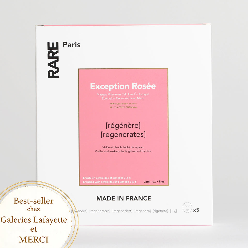 RARE Paris Exception Rosée Boîte de Masques (5 Feuilles)