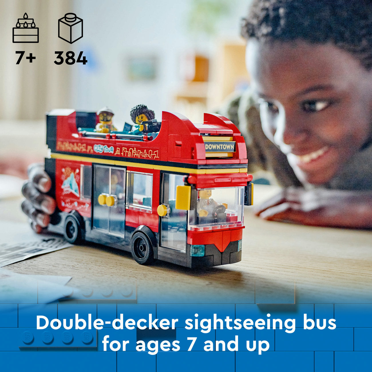 LEGO City 60407 Bus touristique rouge à deux étages
