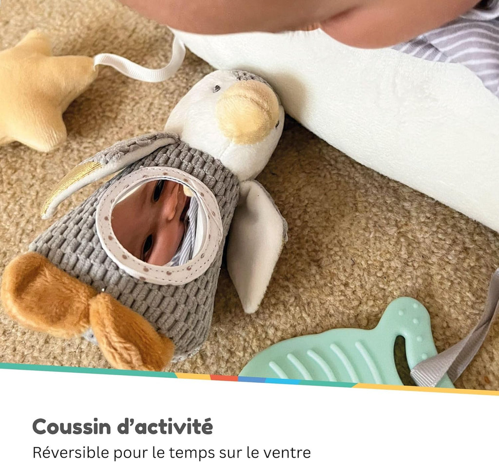 Nuby Coussin d'éveil ventral pingouin