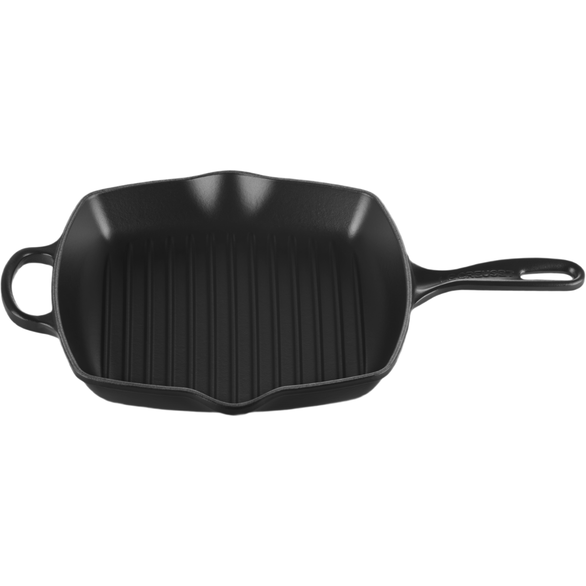 Le Creuset Skillet carré en fonte émaillée noir satiné - 26 cm