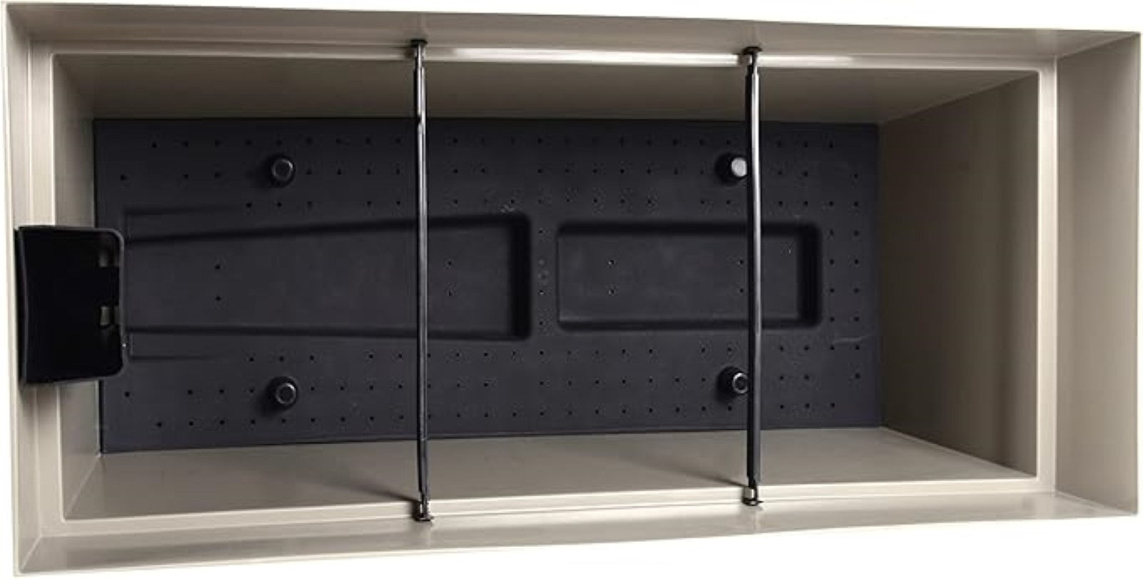 EDA - Muret Toscane 80 cm - Jardinière à roulettes - Volume 74 L - avec Réserve d'eau et Grille Filtrante + Goulotte d'Arrosage - 79 x 35 x H. 39 cm - Gris Anthracite