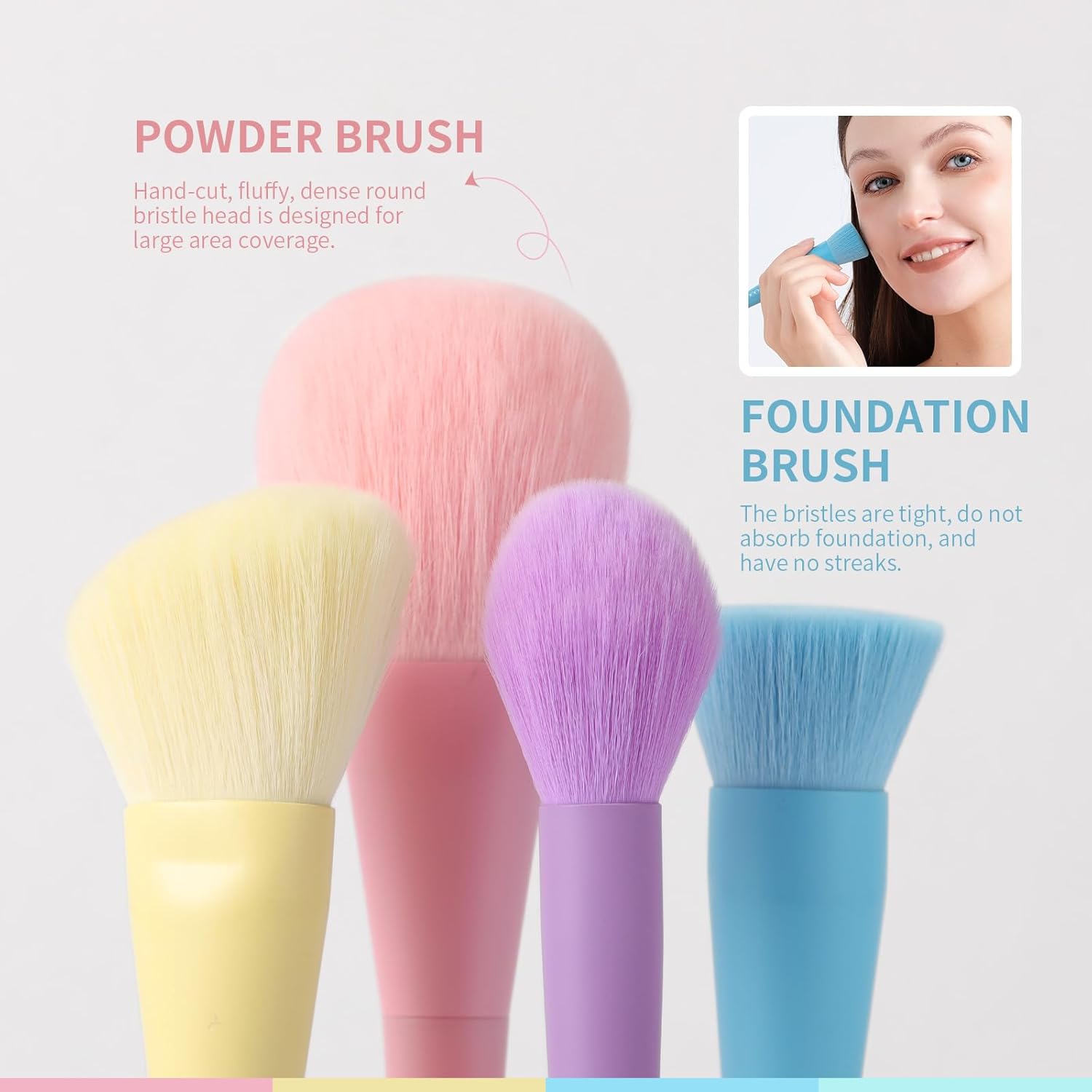 docolor Coffret de 17 pinceaux de maquillage - Color Block 2.0