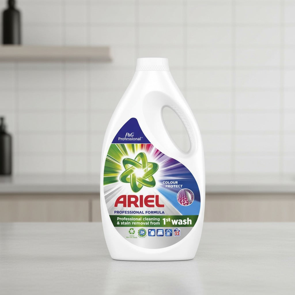 Ariel Colour Protect Lessive liquide formule professionnelle, 55 lavages, 2,475 L