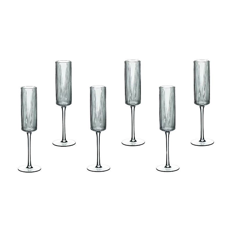 BJÖRN LINJE Lot de 6 flûtes à champagne - 20 cl