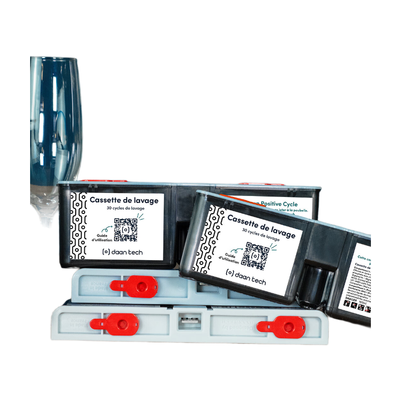 Daan Tech Bob Pack de 4 cassettes pour lave-vaisselle