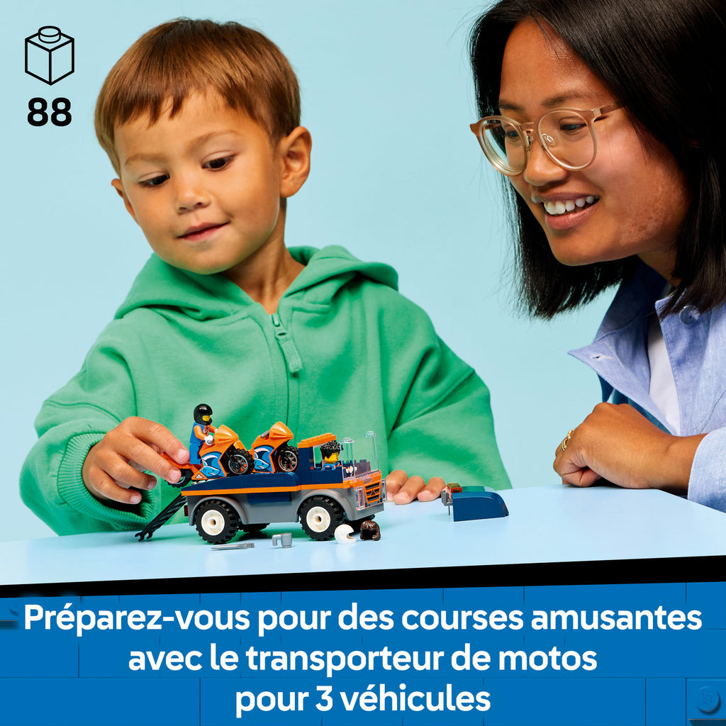 LEGO City 60491 Le transporteur de motos