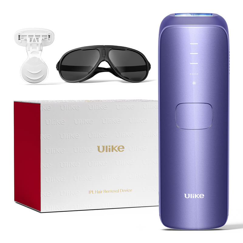 Ulike Air 3 appareil d’épilation à lumière pulsée (IPL) pour le visage et le corps, à utiliser à domicile, alternative à l’épilation au laser, avec système de refroidissement Sapphire Ice pour des résultats indolores et durables, violet foncé