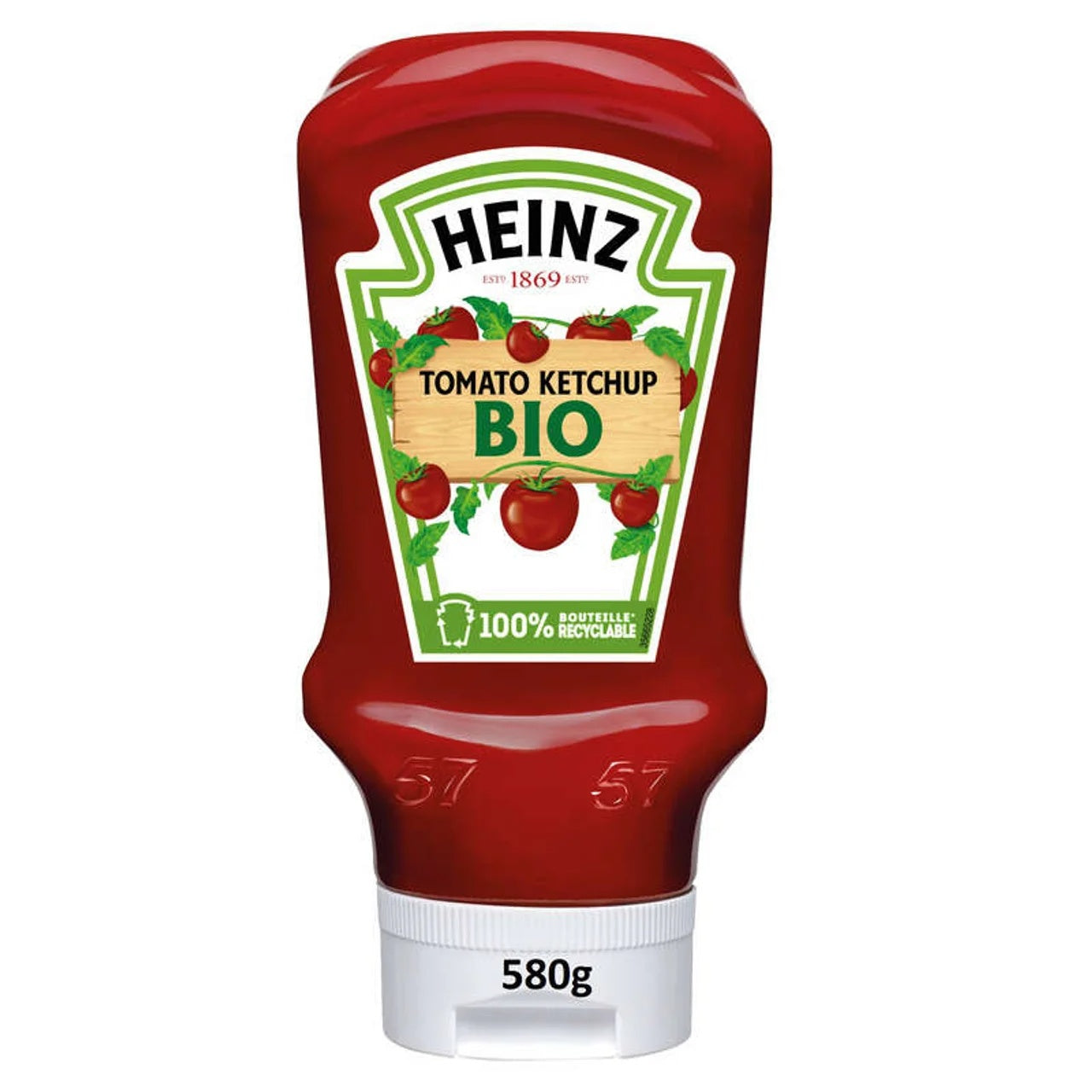 HEINZ tomato ketchup bio top down flacon souple 580g