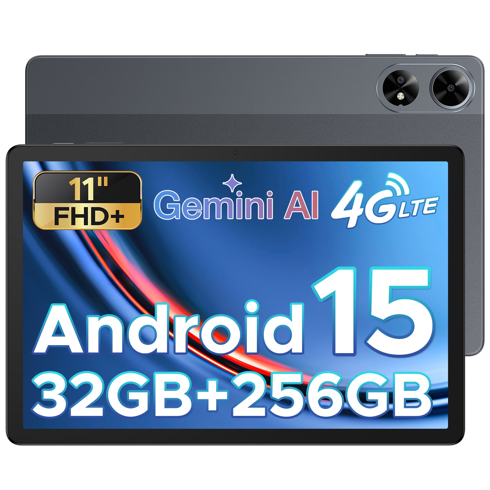 DOOGEE Tab G6 Plus Tablette Android 15 dernier modèle 2025 11 pouces avec emplacement pour carte SIM, IA, FHD+, 32 Go RAM + 256 Go ROM/2 To, 8000 mAh, octa-core T7280 | Widevine L1