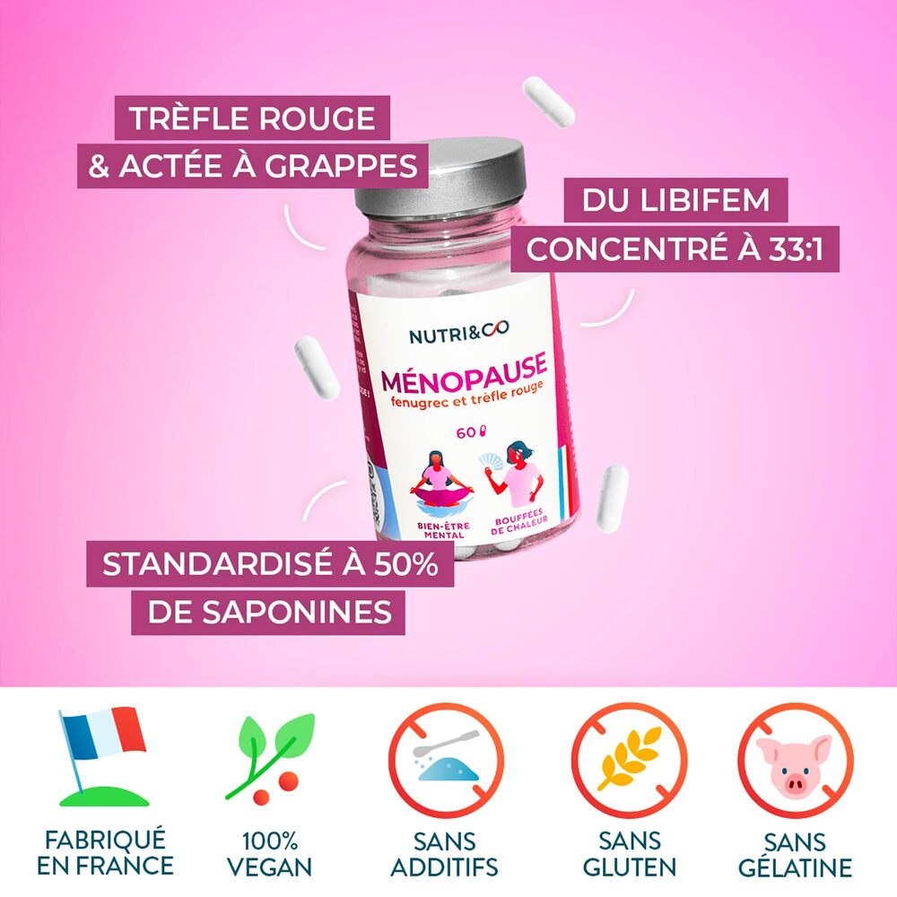 Nutri&Co Formule Ménopause - 60 gélules