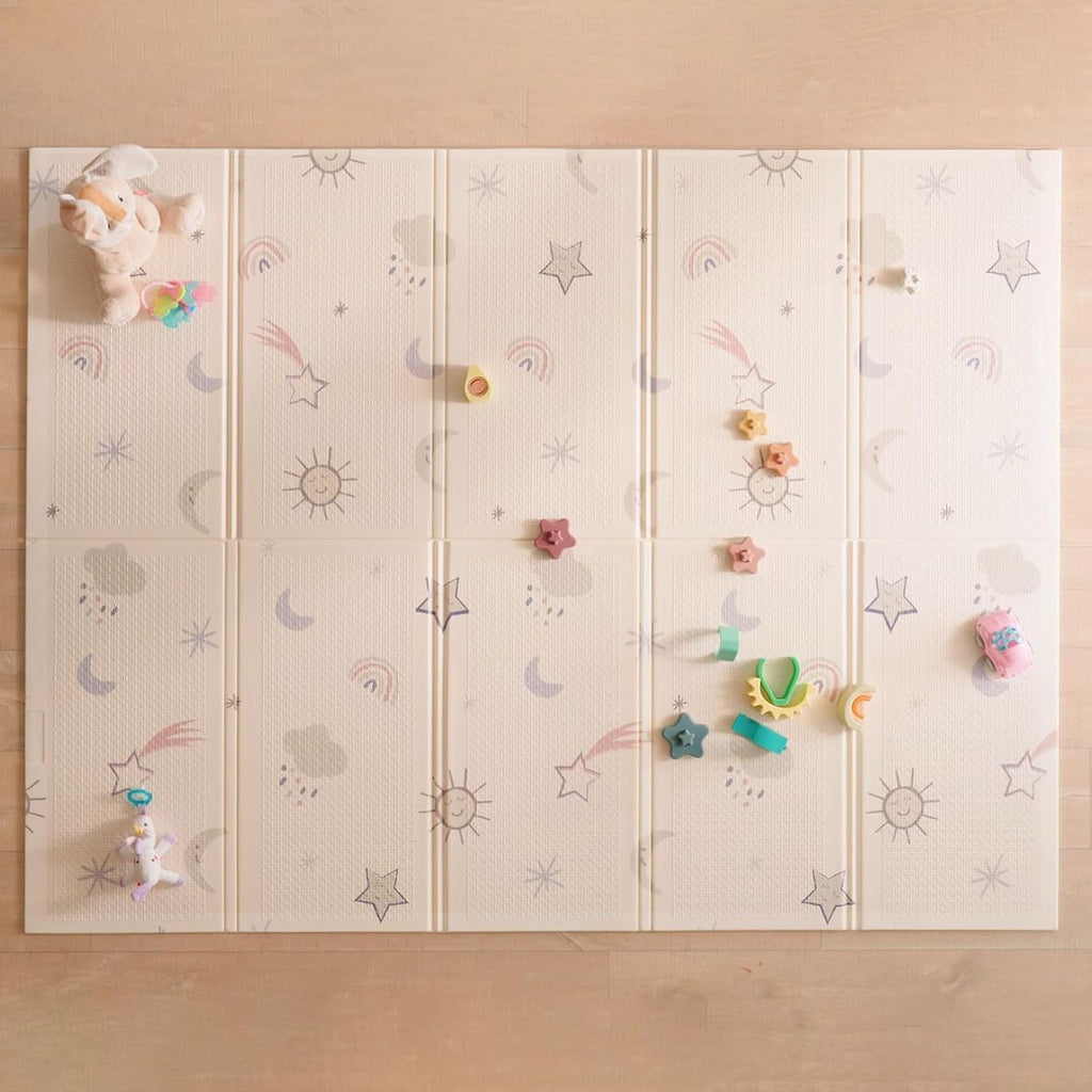 Nuby Tapis d'éveil réversible - Arc-en-ciel