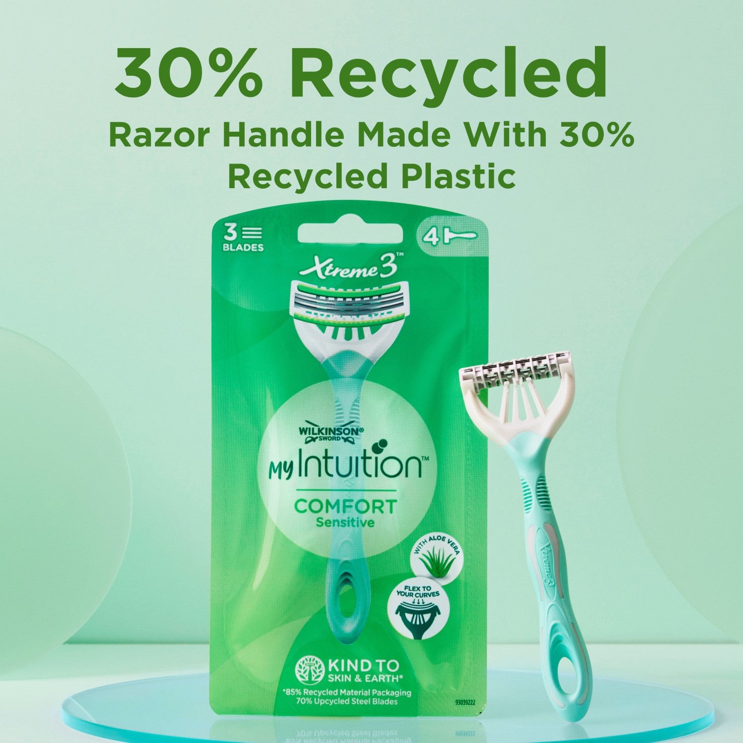 WILKINSON SWORD myIntuition Xtreme 3 - Rasoirs Jetables Sensitive Comfort - x4