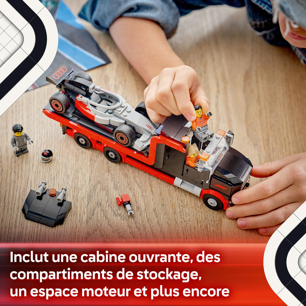LEGO CITY 60493 Camion de présentation F1® avec voiture de course Audi F1®
