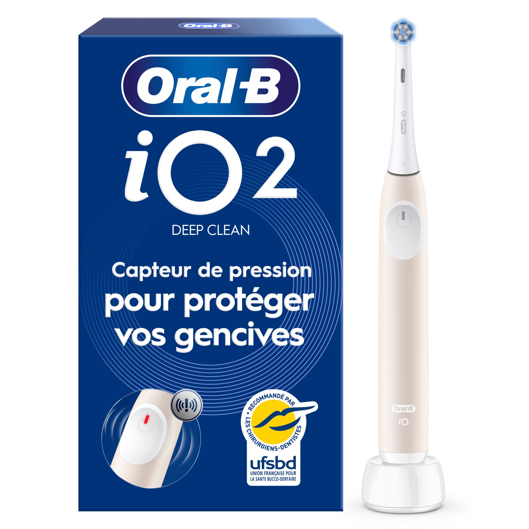Oral-B Brosse à dents électrique iO2 rose clair, 1 brossette