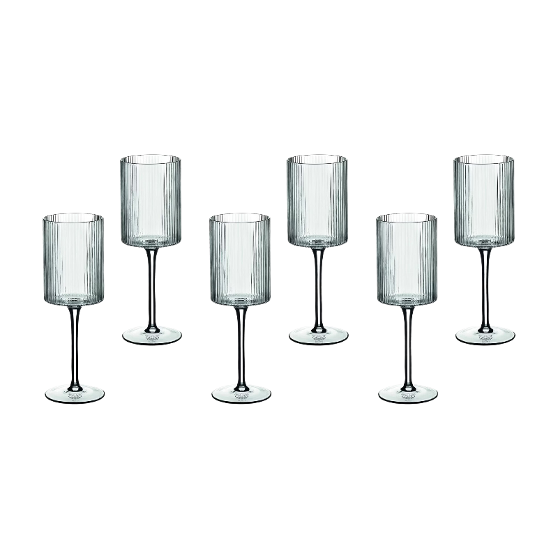 BJÖRN LINJE Lot de 6 verres à pied - 32 cl