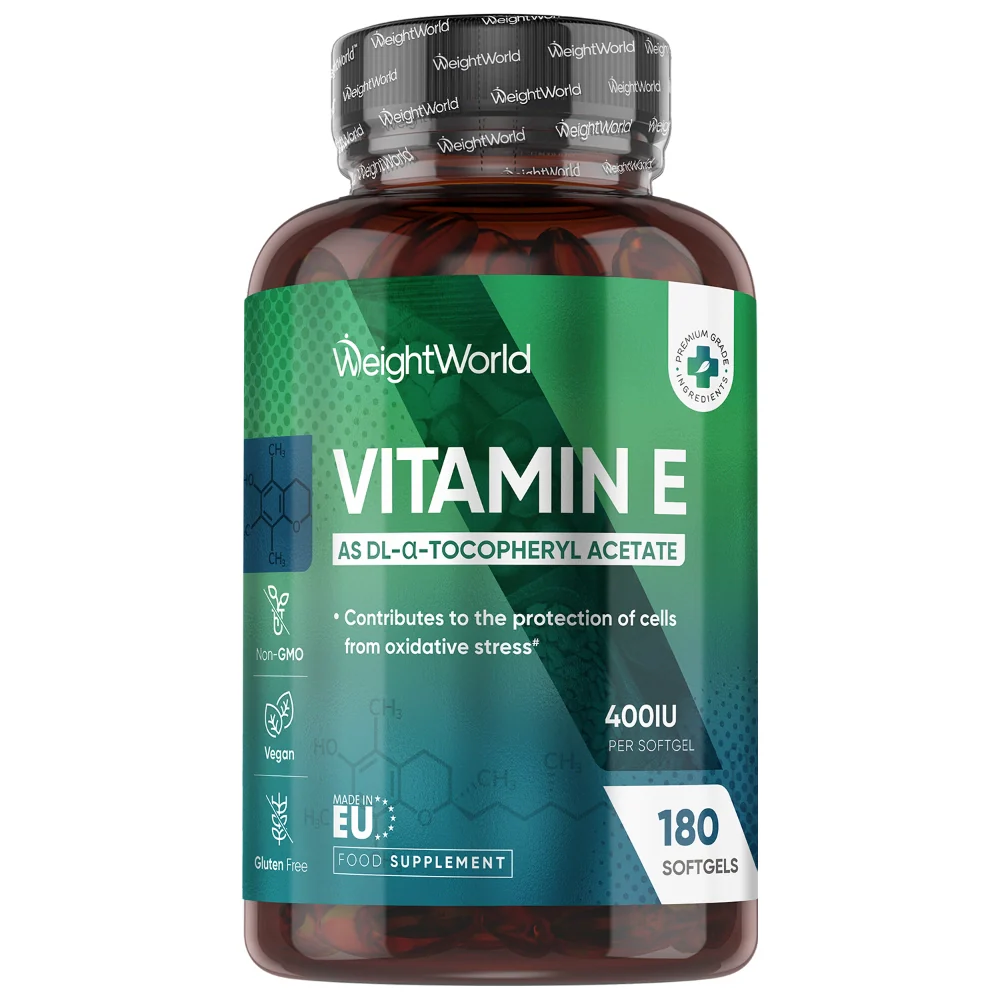 WeightWorld Vitamine E 400 UI 180 gélules molles
