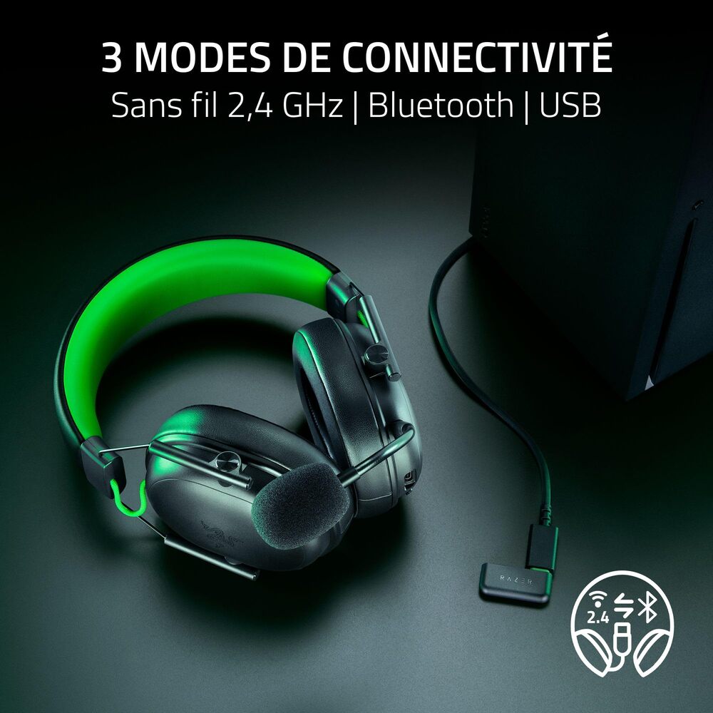 Razer BlackShark V3 X Hyperspeed Casque Gaming sans fil - Xbox - Noir