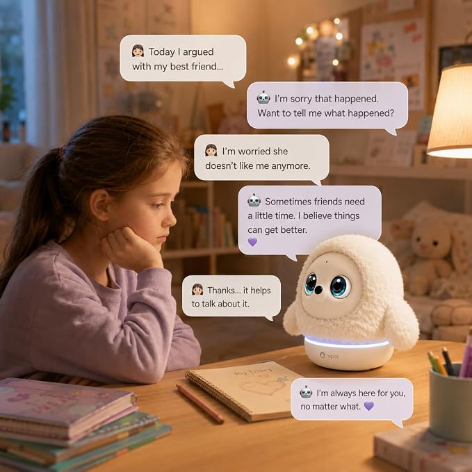Cadeau caché de 85 € après la réception | Robot pour animaux Ropet AI (version pro) cerveau IA, température corporelle biomimétique, toucher de chat, apaisement par toucher