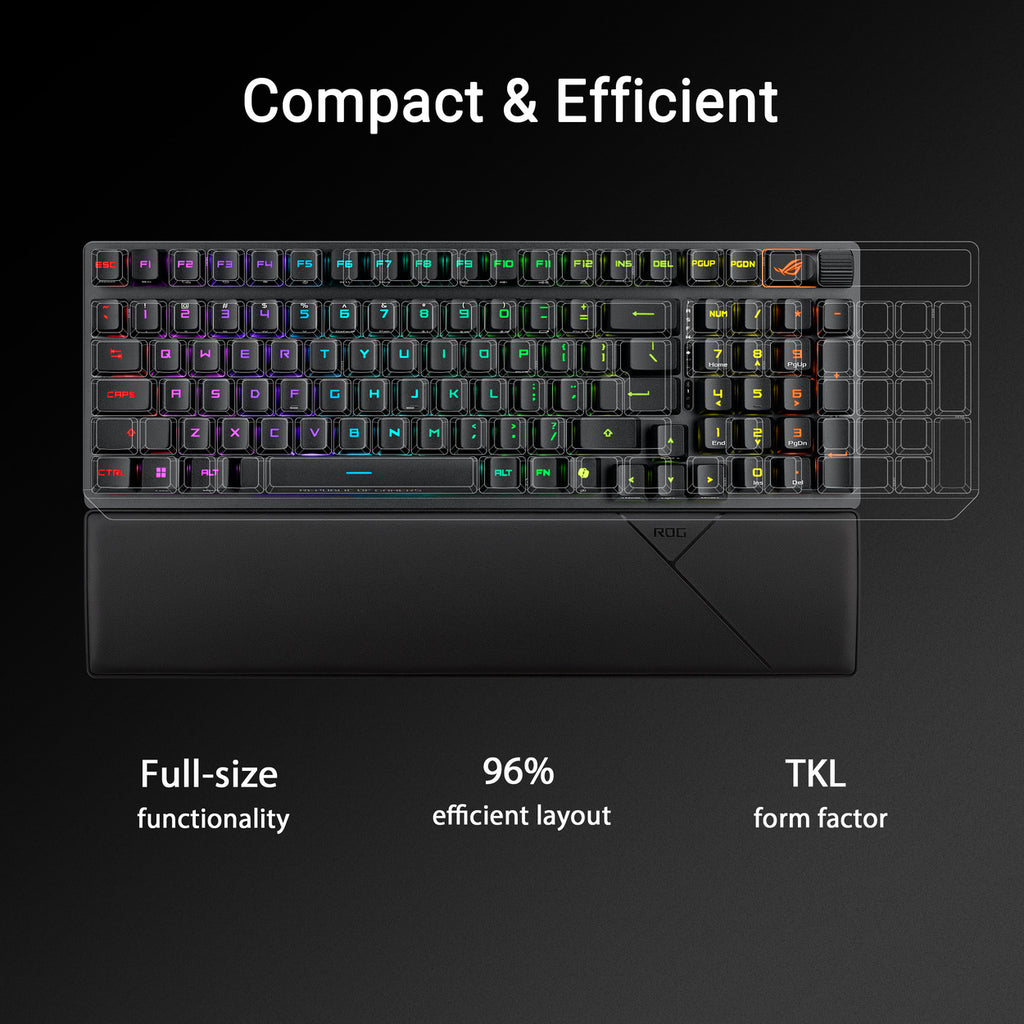 ASUS ROG Scope II 96 RX Clavier de Jeu Mécanique Sans Fil - AZERTY - Blanc