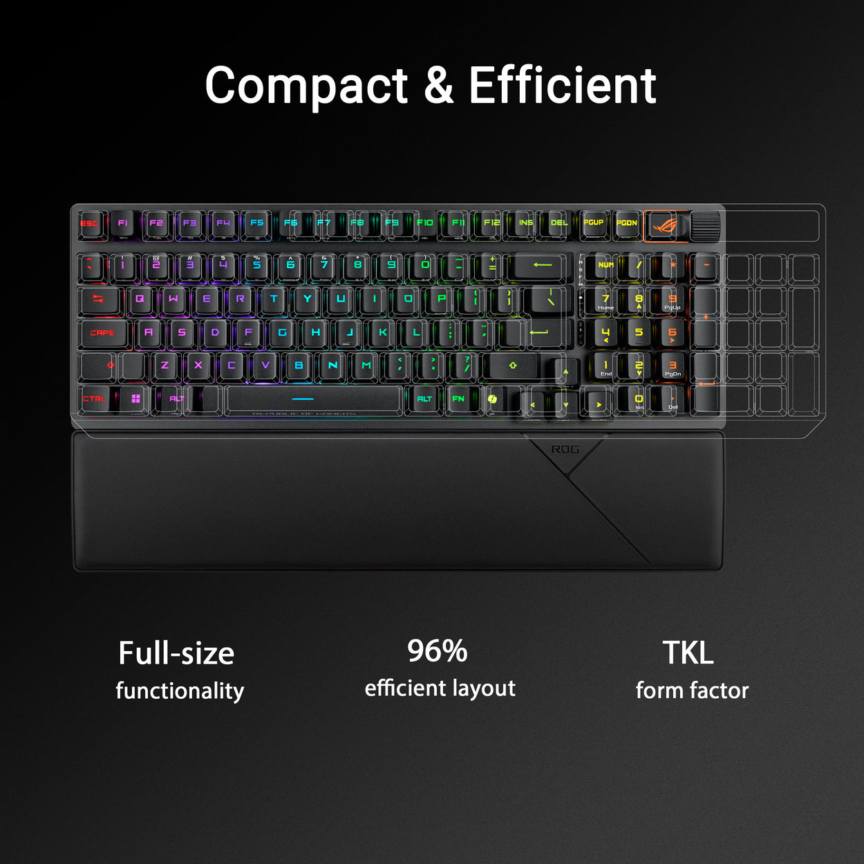 ASUS ROG Scope II 96 RX Clavier de Jeu Mécanique Sans Fil - AZERTY - Blanc