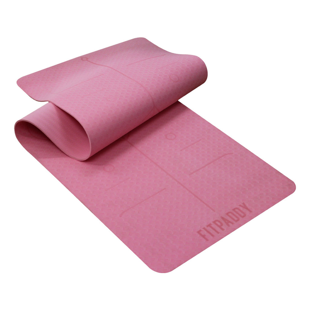 FITPADDY MAT01PK TPE Tapis de yoga 183 x 61 cm Rose