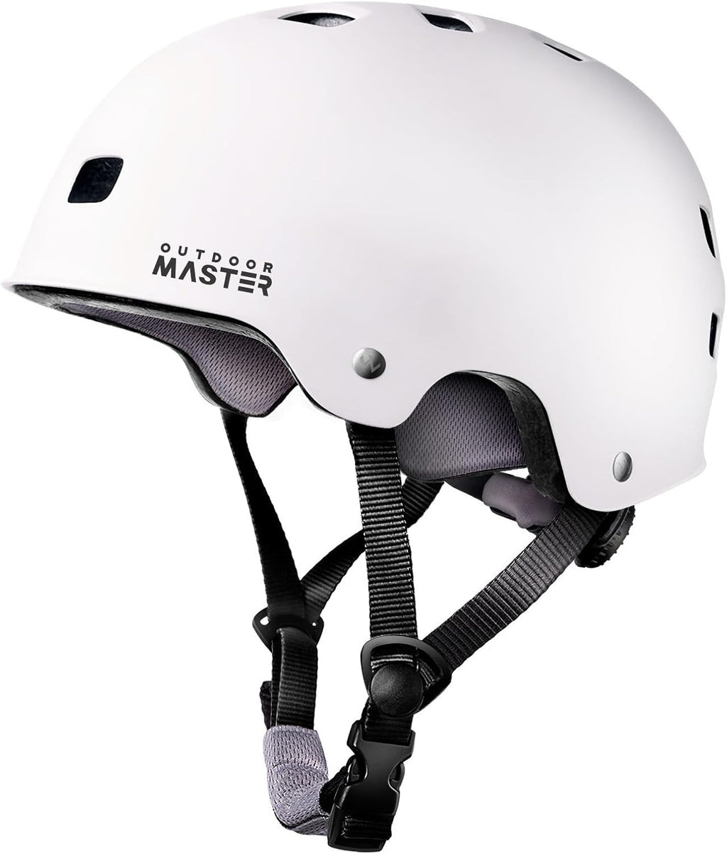 OutdoorMaster Casque De Skateboard Oryx Blanc S 52-55 cm
