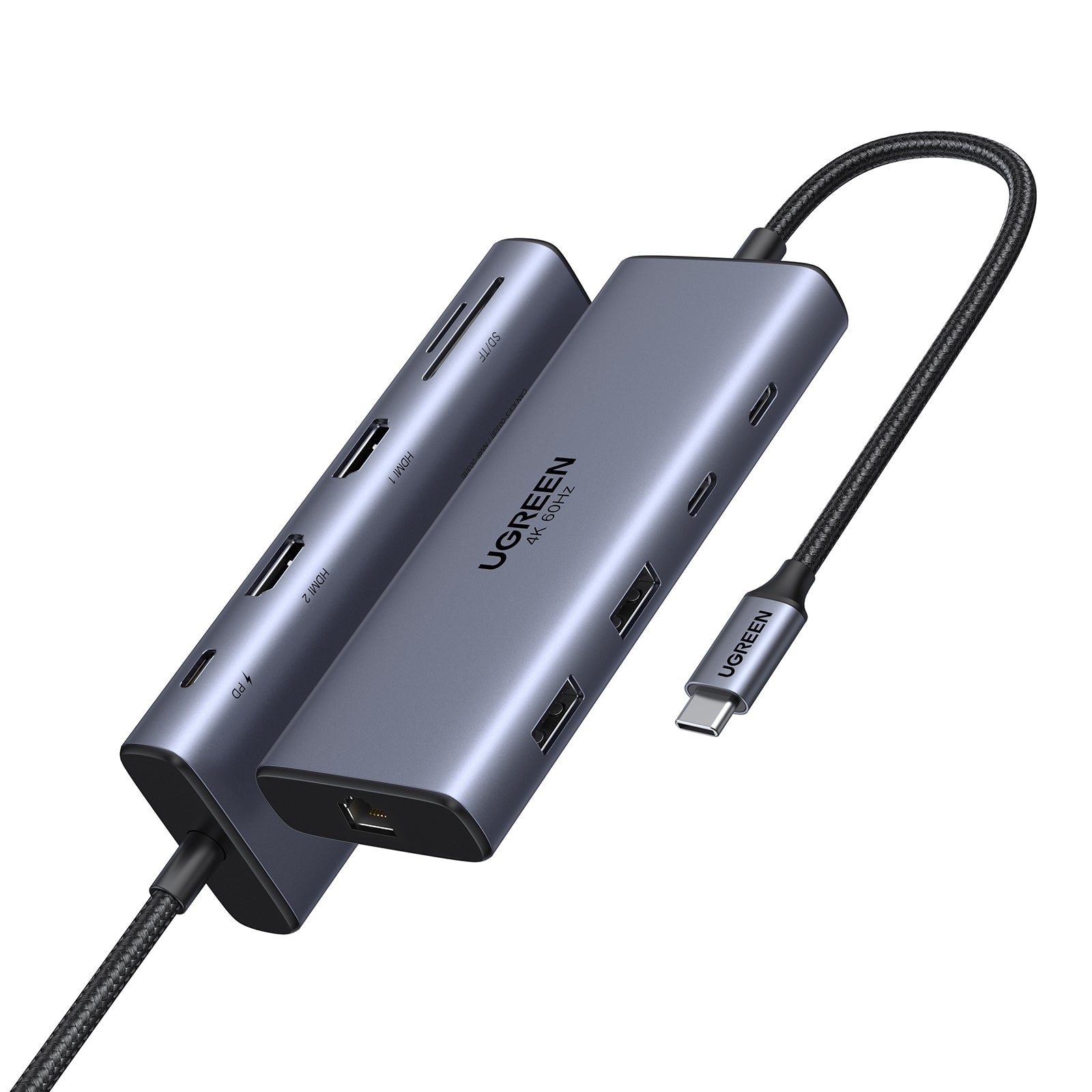 UGREEN station d'accueil Type-C 2 HDMI+2 USB-C 3.2+1 USB-A+SD/TF