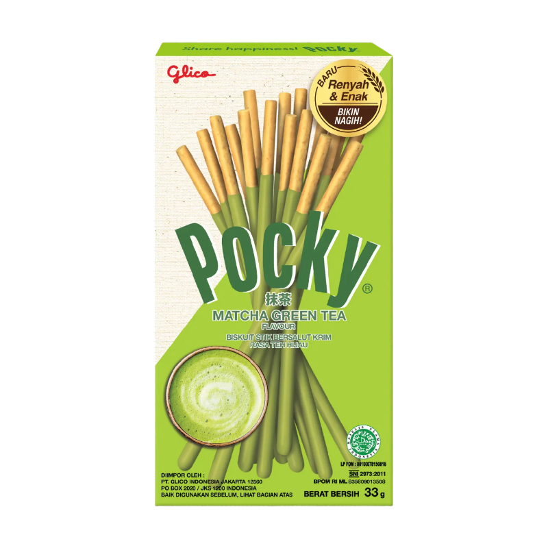 Glico Pocky Biscuits au thé matcha 33 g